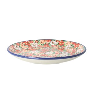 Talerz Ceramika Artystyczna Bolesławiec płaski obiadowy Ø 24 cm T266 dekU5004