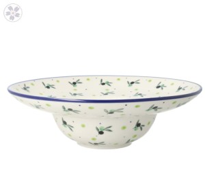 Talerz do makaronu 25cm h7,8cm Ceramika Artystyczna Bolesławiec D86 dek2414X