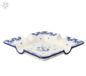 Popielnica 17 cm x 17 cm Ceramika Artystyczna Bolesławiec 175 dek2222X