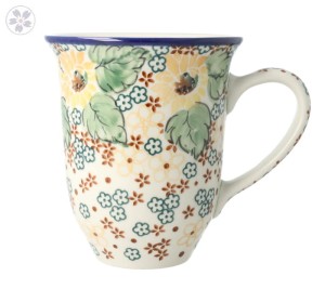 Mug V 0,45 L K826dekU4742 Bolesławiec Pottery