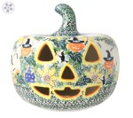 Lampion dynia wys. 21 cm Halloween Czarownica Galia Bolesławiec