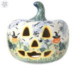 Lampion dynia wys. 21 cm Halloween Pająki Galia Bolesławiec