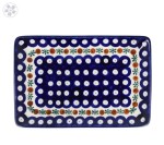 Tacka do sushi 21,5cm x 14,5cm Ceramika Artystyczna Bolesławiec C21 dek70X