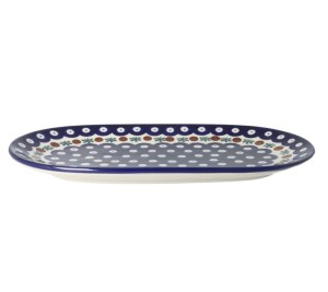Półmisek 30 cm x 14,5 cm Ceramika Artystyczna Bolesławiec G72 dek70X
