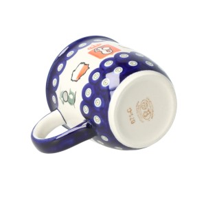 Kubek klasyczny Ceramika Bolesławiec h 9,7 cm V 0,35 L GU1105 DEK1408A Syrenka