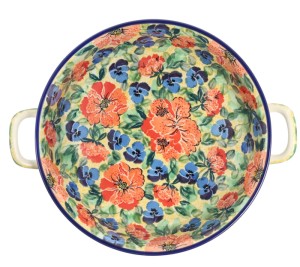 Rondel Ø 23 cm Ceramika Artystyczna Bolesławiec C39 dekU4704