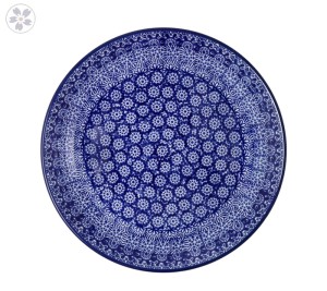 Talerz Ceramika Artystyczna Bolesławiec płaski obiadowy Ø 24 cm T266 dek884X