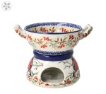 Komplet do fondue C62 Ceramika Artystyczna Bolesławiec dekU4908