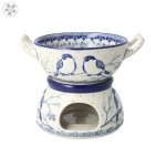 Komplet do fondue C62 Ceramika Artystyczna Bolesławiec dekU4830