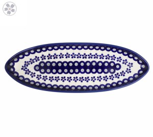 Półmisek łódka dł. 33 cm GU2028DEK166A Ceramika Bolesławiec