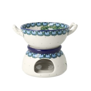Komplet do fondue C62 Ceramika Artystyczna Bolesławiec dek2127X