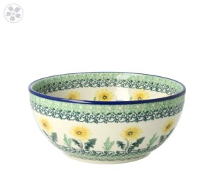 Bowl 16cm h7 C38 dek2638X Bolesławiec Pottery