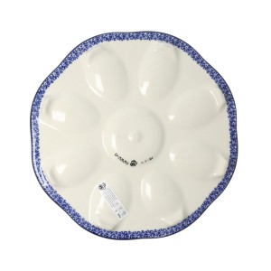 Talerz na jajka Ceramika Artystyczna Bolesławiec Ø 24 cm A24 dekU3357