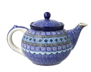Czajnik Ceramika Artystyczna Bolesławiec do kawy V 1,2 L C060dek1917X