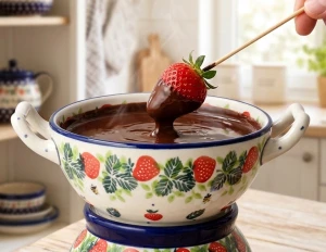 Miska fondue Ceramika Artystyczna Bolesławiec C61 dek2709X
