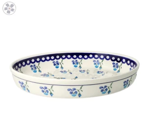 Dish ø 22,0 x 31,0 cm GU350DEK890 Bolesławiec Pottery