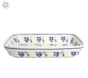 Dish 19,5 x 25,5 cm GU370DEK890 Bolesławiec Pottery