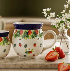 Kubek czeski duży V 0,45 L Ceramika Artystyczna Bolesławiec K073dek2709X
