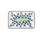 Talerz- tacka do sushi 12,2x18,3 cm GU2021 DEK1208 Ceramika Bolesławiec