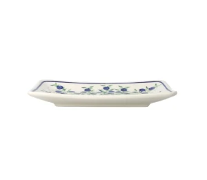 Talerz- tacka do sushi 12,2x18,3 cm GU2021 DEK1208 Ceramika Bolesławiec