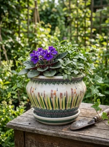 Doniczka wys. 14 cm Wrzos Galia Bolesławiec