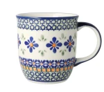 Kubek kwiat lotosu Ceramika Bolesławiec h 9,7 cm V 0,35 L GU1105 DEKDU60
