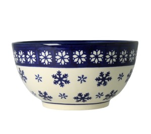 Miska ø 14 cm V 0,45 L Bolesławiec GU971DEK925A Zima