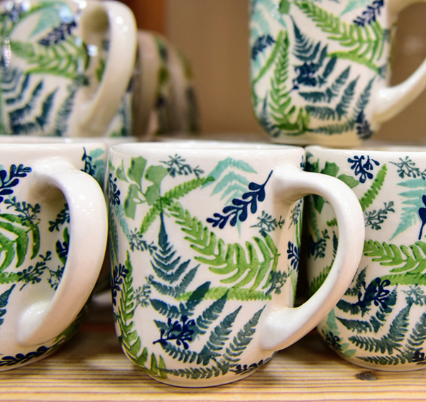 Ceramiczne naczynia, ręcznie malowane, ceramika artystyczna bolesławiec, manufaktura bolesławiec, dekoracja GZ39 forest line