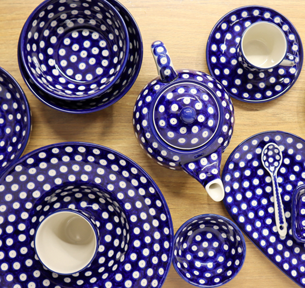 Ceramiczne naczynia, ręcznie malowane, ceramika artystyczna bolesławiec dekoracja 70AX