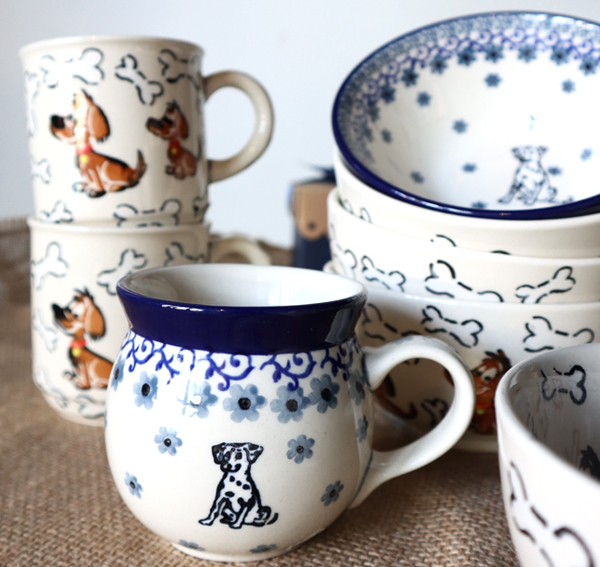Ceramiczne naczynia, ręcznie malowane, ceramika artystyczna bolesławiec miski
