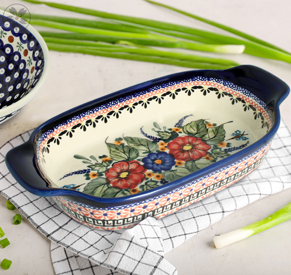 Ceramiczne naczynia, ręcznie malowane, ceramika artystyczna bolesławiec serwetniki