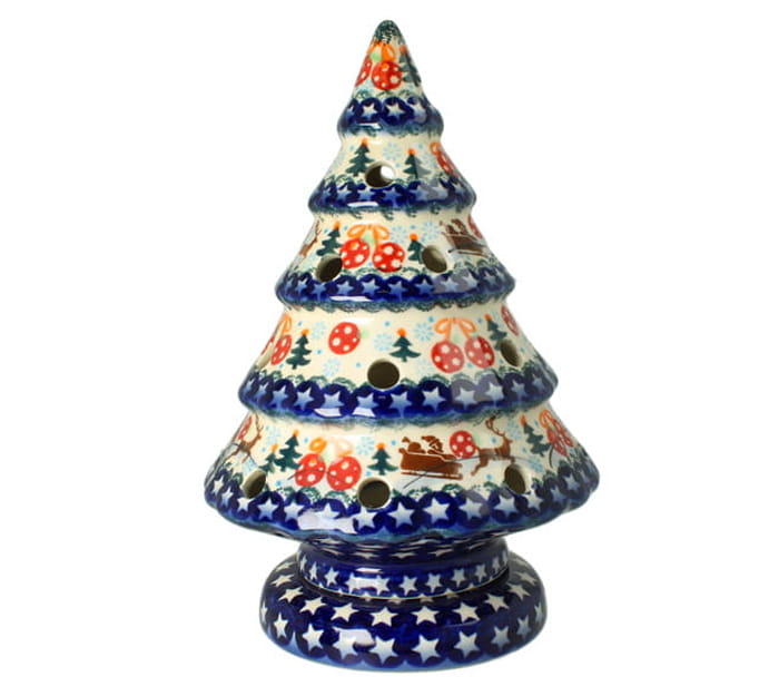 Lampion choinka wys. 23 cm Kokarda Galia