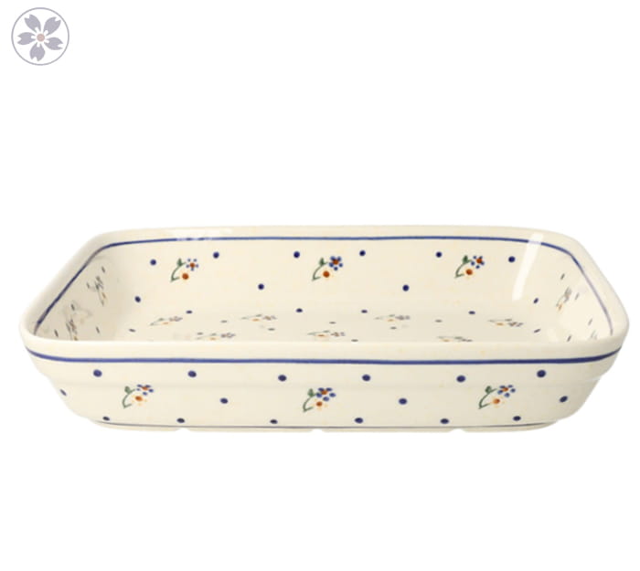 Półmisek do zapiekania 19,5 x 25,5 cm Bolesławiec GU370DEK111