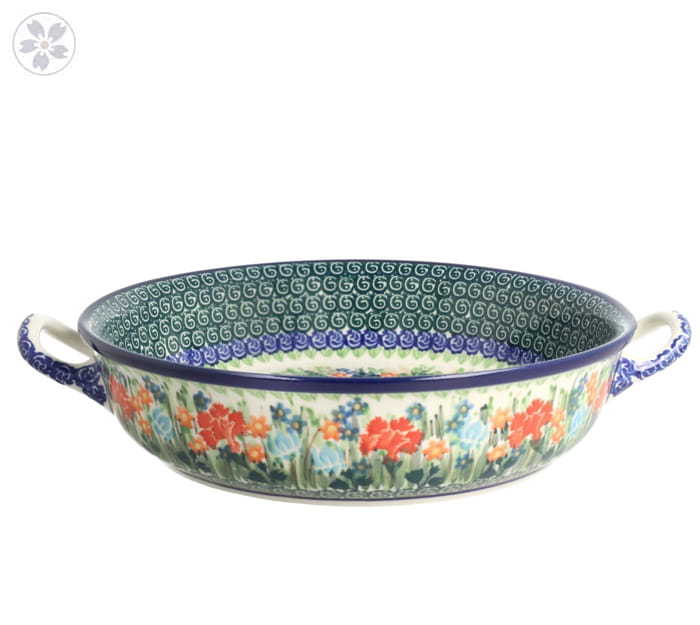 Rondel Ceramika Artystyczna Bolesławiec 23 cm C39 dekU3195
