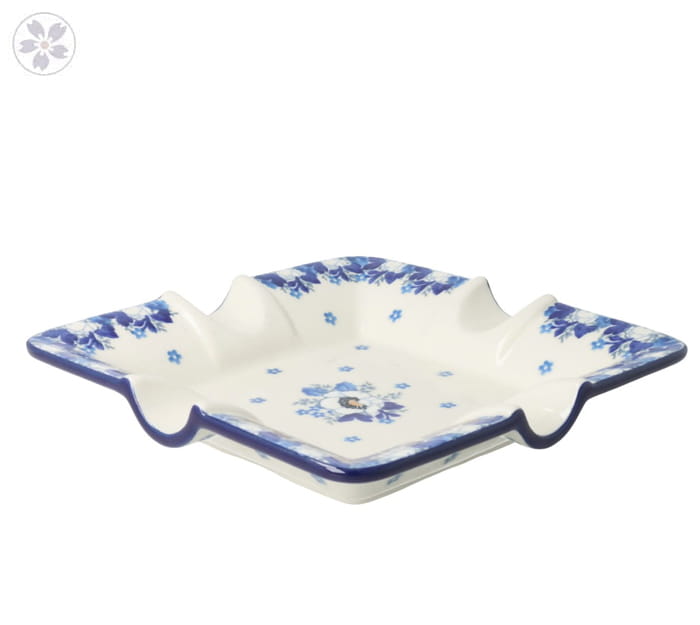 Popielnica 17 cm x 17 cm Ceramika Artystyczna Bolesławiec 175 dek2222X
