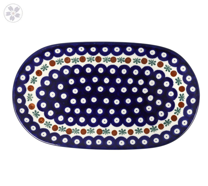 Półmisek 30 cm x 14,5 cm Ceramika Artystyczna Bolesławiec G72 dek70X