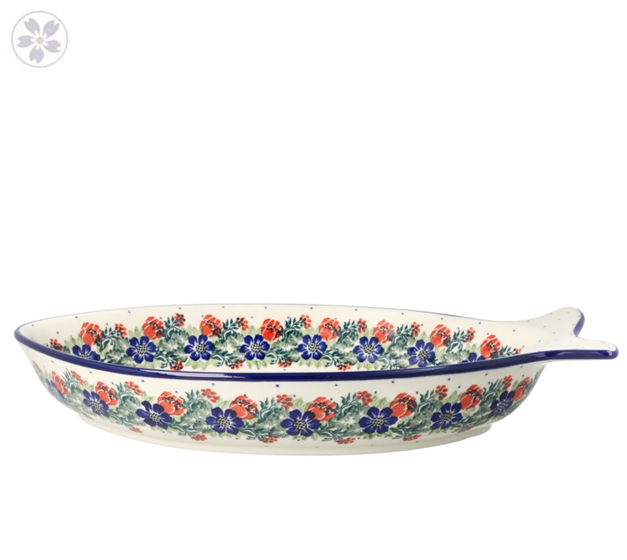 Półmisek ryba dł. 33,5 cm Ceramika Artystyczna Bolesławiec E23 dek1535X