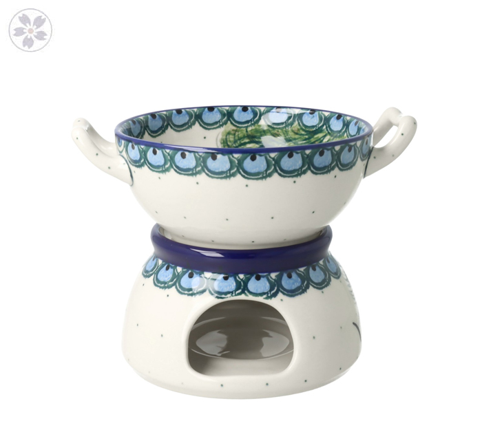Komplet do fondue C62 Ceramika Artystyczna Bolesławiec dek2127X