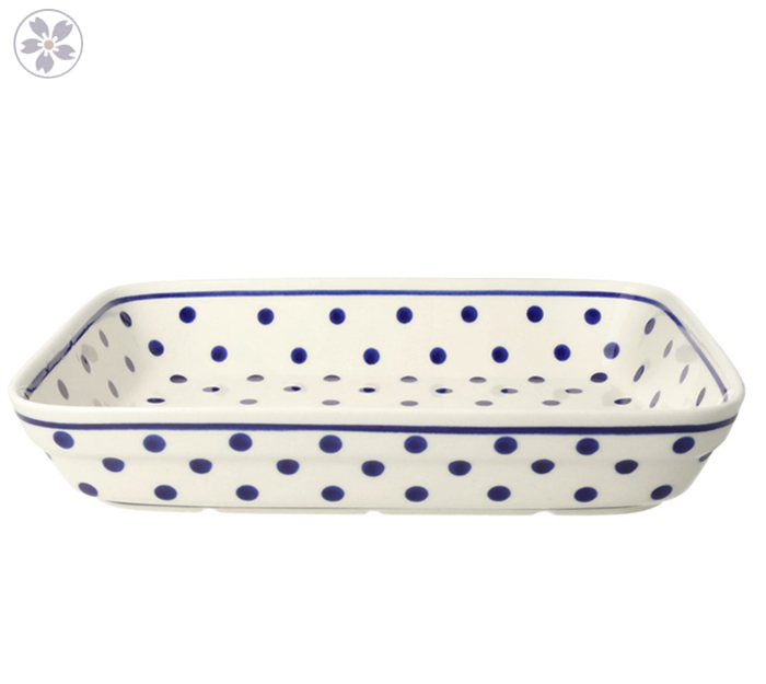 Półmisek do zapiekania 19,5x25,5 cm Bolesławiec GU370DEK37