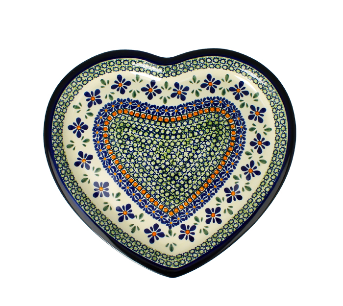 Talerz serce 27,4 X 25,0 CM Bolesławiec GU1254DEKDU60